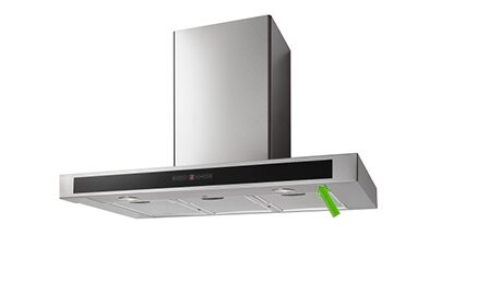 Ersatzteile für Dunstabzugshaube in silber