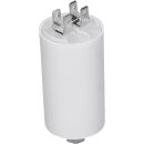 Kondensator 18,00ÂµF 450V ALTERNATIVE mit Steckfahnen und Befestigungsschraube CBB60