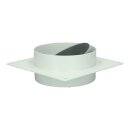 Maueranschlussstutzen 125erR Rund-Anschlusssystem, mit Rückstauklappe, z.B. für den Einsatz im Kaminschacht