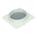 Maueranschlussstutzen 125erR Rund-Anschlusssystem, mit Rückstauklappe, z.B. für den Einsatz im Kaminschacht