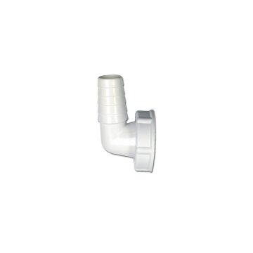 Schlauchanschluss für 1 1/4" Siphon 90° gewinkelter Stutzen zum Anschluss des Wasch-/Spülmaschinen-Ablaufschlauchs mit 20-24mm Ø