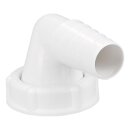 Schlauchanschluss für 1 1/4" Siphon 90° gewinkelter Stutzen zum Anschluss des Wasch-/Spülmaschinen-Ablaufschlauchs mit 20-24mm Ø