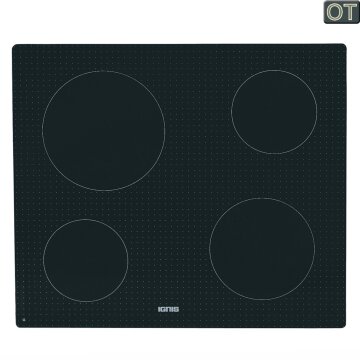 Bauknecht Whirlpool Kochfeld Glaskeramikplatte Ignis 481010496981 für Herd