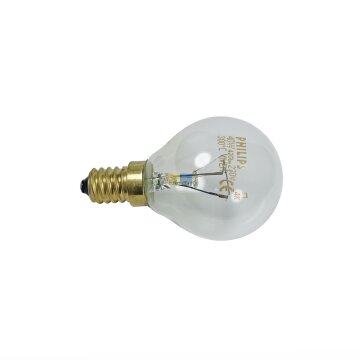 Bosch Siemens Hausgeräte Lampe E14 40W 00057874 Original 45mmØ 76mm 220/230V Kugelform Universal! für Backofen Mikrowelle