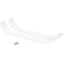 Türgriffsatz kompatibel mit Bosch 00369542 weiß für KühlGefrierKombination Doppelbackofen