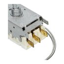 Bauknecht Thermostat Ranco 590mm Kapillarrohr 3x4,8mm AMP + Lampenfassung für Kühlschrank 484000008568