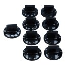 Knebelset 9-teilig schwarz Alternative Universal für Herd