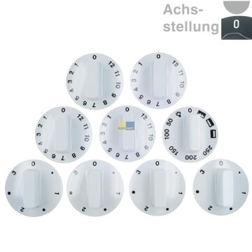 Knebelset 9-teilig weiß