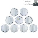 Knebelset 9-teilig weiß