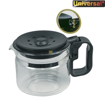 Bauknecht Whirlpool Glaskanne Wpro 484000000317 UCF100 Kaffeekanne Universal 12-15 Tassen für Filterkaffeemaschine