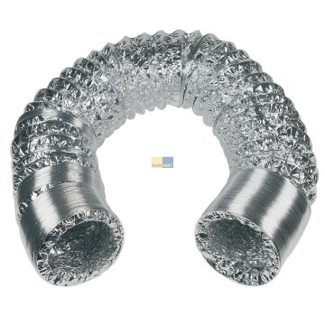 Universal Abluftschlauch 100erR 5m Aluminium für Luftführungssystem Trockner Dunstabzugshaube
