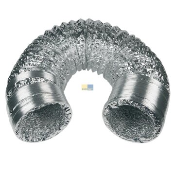 Universal Abluftschlauch 125er Rundsystem 3m Aluminium u.a. für Dunstabzugshaube