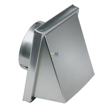 Universal Außenhaube 100erR Edelstahl gebürstet
