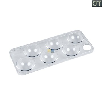 Bauknecht Whirlpool Eiereinsatz für die Kühlschranktüre 195x85mm transparent