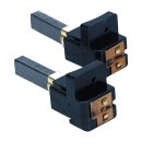 Set 2Stk Kohlebürsten Kohlen 11 x 7 x 32 mm mit Kabel Feder Führungsteller und Halterung für Staubsauger DC05 DC07 DC08 kompatibel mit Dyson (für originalen Staubsaugermotor)
