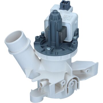 Ablaufpumpe passend für CANDY 41042258 Hanyu mit Pumpenkopf und Sieb für Waschmaschine
