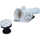 Ablaufpumpe passend für CANDY 41042258 Hanyu mit Pumpenkopf und Sieb für Waschmaschine