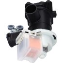 Original Ablaufpumpe Pumpe für Bosch Siemens Balay 145093 00145093 mit Pumpenkopf und Sieb für Waschmaschine Waschtrockner Avantixx Logixx IQ700