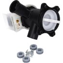 Original Ablaufpumpe Pumpe für Bosch Siemens Balay 145093 00145093 mit Pumpenkopf und Sieb für Waschmaschine Waschtrockner Avantixx Logixx IQ700