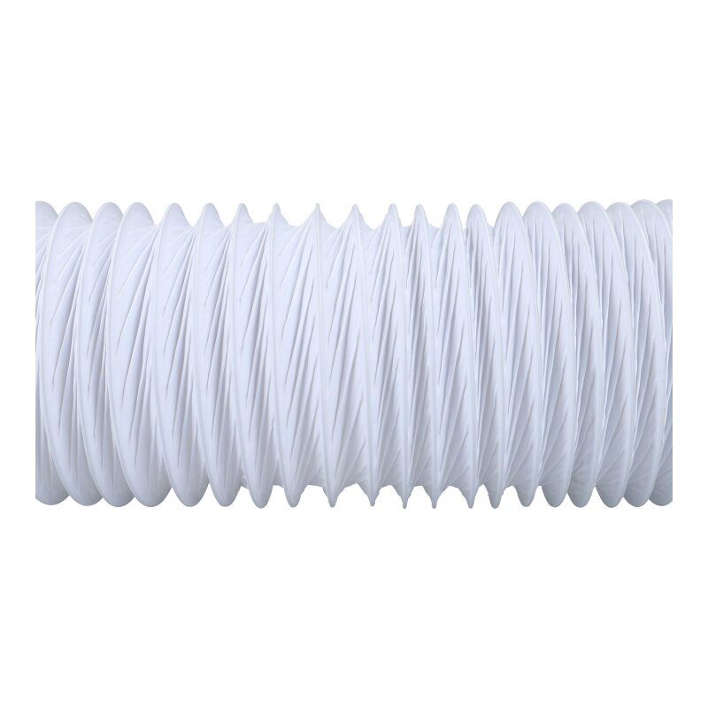 Abluftschlauch PVC Weiß 6m - 102mm Durchmesser Für Dunstabzug & Belüftung
