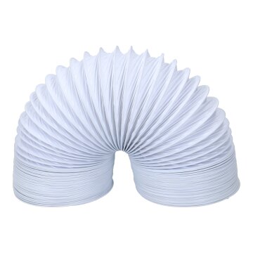 Universal Abluftschlauch 100er Rundsystem 2,8m PVC weiß für Trockner
