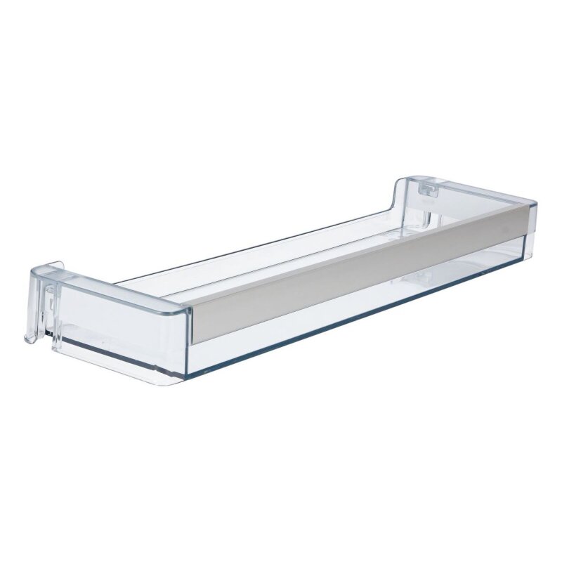Bosch Siemens Vano Portaoggetti Per Frigorifero 00743290 – Ricambio Originale 410x40x105 Mm, Trasparente/Grigio, Per Combinati Frigo-Congelatore