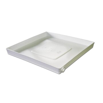 Edelstahl Auffangwanne 100x80x4cm - Für Waschmaschine, Trockner & Haushaltsgeräte