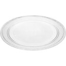 Mikrowellenteller Drehteller Drehscheibe Glasteller Glasplatte Teller Rund aus Glas 245mm Ersatz für Mikrowelle kompatibel mit LG 3390W1G005D MS192WG MS202 MS207 MS2083 MS205