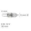 Lampe Halogenlampe Backofen Kühlschrank G4 5W 12V...