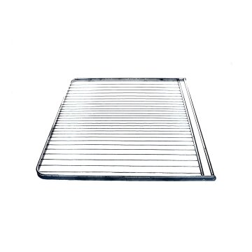 Universal Backofen-Grillrost Für Bosch, Neff, Siemens - 46,5 X 37,5 Cm, Mit Antihaftbeschichteter Auffangschale