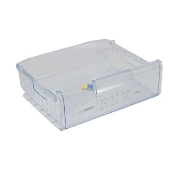 Schublade Gefrierschublade Bosch 00660069 für Siemens Neff Constructa Balay Gefrierschrank Gefriergutbehälter 450x155x395mm transparent