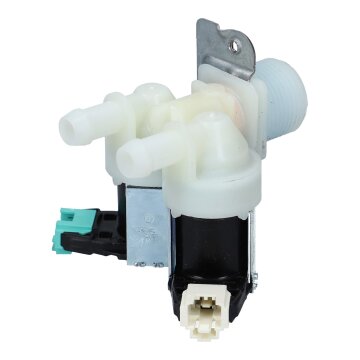 Magnetventil Ventil Waschmaschine für Whirlpool Bauknecht 481228128468 Bosch Siemens 00627658 627658 Gorenje 483017 2-fach 180° 11mm Ø