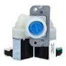 Magnetventil Ventil Waschmaschine für Whirlpool Bauknecht 481228128468 Bosch Siemens 00627658 627658 Gorenje 483017 2-fach 180° 11mm Ø