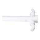 Verstellrohr 1 1/2"x40mmØ mit 2 Geräteanschlüssen für Spülbeckensiphon 22164 1