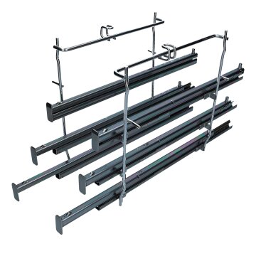 Original Bosch 2Stk Vollauszug Schubladenschienen Schubladenführungen 3-Fach für Backofen Herd 17003896