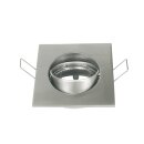 Lampenhalter 4 eckig Alu Chrom für 51 mm Ø...