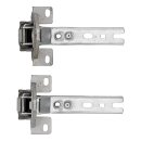 Türscharnier Einbau Set Kühlschrank Scharnier 00268698 268698 kompatibel mit Bosch Siemens Constructa Neff Balay Scharniere für Gefrierschrank einbaukühlschränke 2Stk