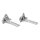 Türscharnier Einbau Set Kühlschrank Scharnier 00268698 268698 kompatibel mit Bosch Siemens Constructa Neff Balay Scharniere für Gefrierschrank einbaukühlschränke 2Stk