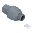 LUTH Premium Profi Parts Sicherheitsventil Waterblock 3/4 Zoll mit Durchflussmengenmesser für Zulaufschlauch Waschmaschine Geschirrspüler Eltek 100041