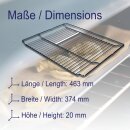 LUTH Premium Profi Parts Backofenrost Grillrost 465x375mm kompatibel mit Bosch Siemens 00574876 574876 HEZ334000 CZ1432X1 ofenrost Gitterrost Kombirost für Backofen Herd