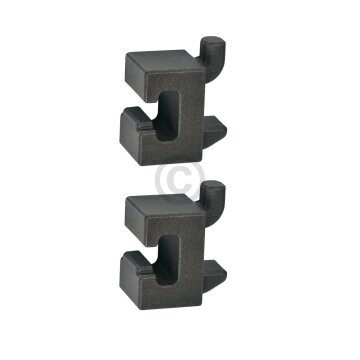 Bosch Siemens Hausgeräte Buchse  00637443 Keramikhalter vorne für Zubehörhaltegitter Backofen mit Mikrowelle 2Stück