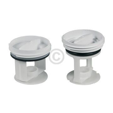 Bosch Siemens Hausgeräte Flusensiebeinsatz 00635377 Set für Askoll KEBS Ablaufpumpen Waschmaschine Toplader