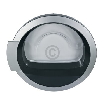 Bosch Siemens Hausgeräte Tür 11012069 kpl mit Türring Frontscheibe Scharnier Haken für Trockner