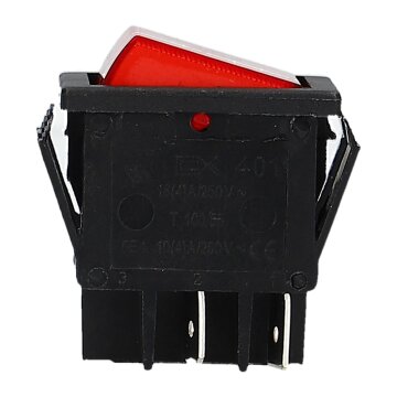 Taster 2-polig Schließer 22x30mm 16A rot