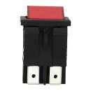 Taster 2-polig Schließer 22x30mm 16A rot