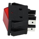 Taster 2-polig Schließer 22x30mm 16A rot
