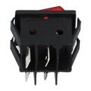 Taster 2-polig Schließer 22x30mm 16A rot