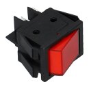 Taster 2-polig Schließer 22x30mm 16A rot