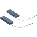 2x Motorkohlen Waschmaschine Staubsauger 12,5 x 5 x 32,5 mm ohne Klemmanschluss Bosch Siemens 021521 00021521
