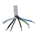 Anschlusskabel für Herd 1,5m 5 x 1,5 mm² H05VV-F Steckkabelschuhe auf Quetschverbinder